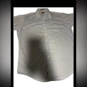 Requirements men’s size 17 Blue short sleeve button down